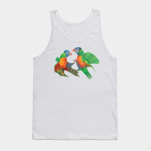 Parrots colorful Tank Top